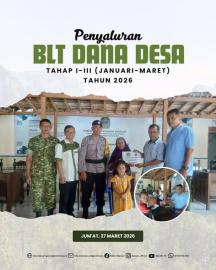 Penyaluran BLT DD tahap I-III tahun 2026